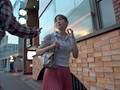 噂の爆乳素人ウェイトレス、出演了解まで完全密着！ 石田さおり
