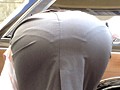 こ～っそり超接写！素人OLのパンティーラインくっきりのお尻＆パンチラを激写したエロ動画