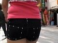 美脚×ローライズ短パン×露出デート 一色あずさ