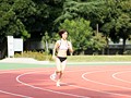陸上競技歴19年 鍛え絞られた腹筋とくびれ！美乳Fcup！ 本物若妻アスリートAVデビュー 岩崎絵美子26歳【アウトレット】
