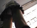 女子校生染み付き接写パンチラ