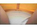 純白パンティー階段もっこりパンチラ盗撮