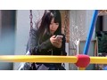 痴漢中に逃げたJKを尾行したら、物陰でこっそりオナニーをはじめた