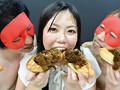 大食い世界大会出場経験アリ 大食いフードファイター美山さつきの自分のでっかいウンコをガチで食ってみた 2
