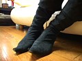 仕事帰りのお姉さん ムレムレ足の匂い 1
