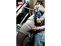痴漢師にパンストの中で手マンされ濡れシミができるほどイキ潮を吹きまくる美脚女